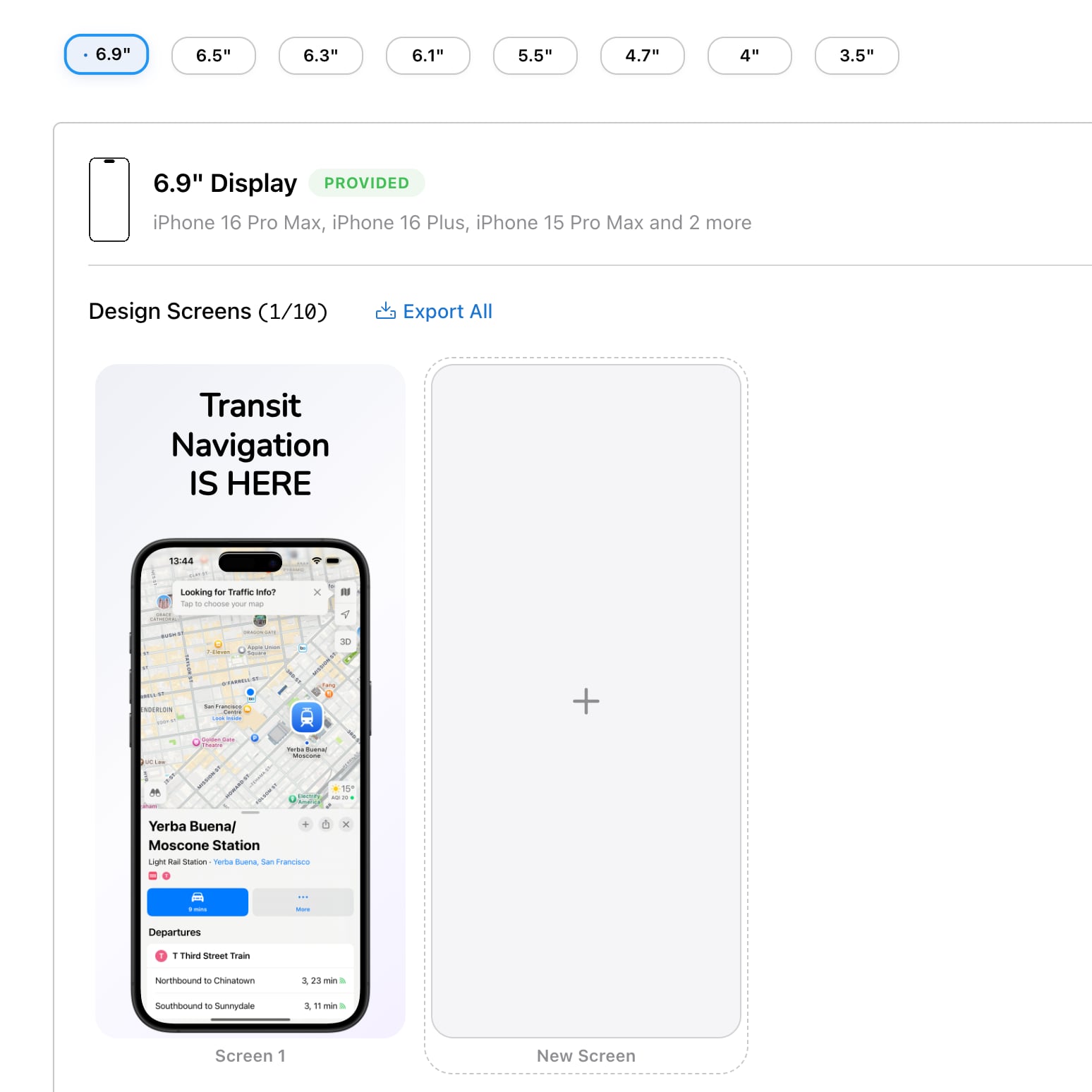 Screenshot feature preview